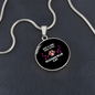 Russian Blue Cat Circle Necklace Stainless Steel or 18k Gold 18-22"-Express Your Love Gifts