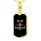 Russian Blue Cat Keychain Stainless Steel or 18k Gold Dog Tag Keyring-Express Your Love Gifts