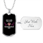 Russian Blue Cat Necklace Stainless Steel or 18k Gold Dog Tag 24" Chain-Express Your Love Gifts
