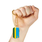 Rwanda Flag Necklace Stainless Steel or 18k Gold Dog Tag 24" Chain-Express Your Love Gifts