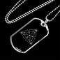 Sacred Geometry Abstract Symbol 3 SquAres Necklace Stainless Steel or 18k Gold Dog Tag-Express Your Love Gifts