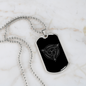 Sacred Geometry Abstract Symbol Circle Triangle Necklace Stainless Steel or 18k Gold Dog Tag-Express Your Love Gifts