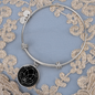 Sacred Geometry Abstract Symbol Flower Leaf Bracelet Stainless Steel or 18k Gold Circle Bangle-Express Your Love Gifts