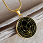 Sacred Geometry Abstract Symbol Flower Leaf Circle Necklace Stainless Steel or 18k Gold 18-22"-Express Your Love Gifts