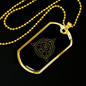 Sacred Geometry Abstract Triangle Necklace Stainless Steel or 18k Gold Dog Tag-Express Your Love Gifts