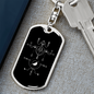 Sacred Geometry Alchemy Symbols Keychain Stainless Steel or 18k Gold Dog Tag Keyring-Express Your Love Gifts