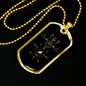 Sacred Geometry Alchemy Symbols Necklace Stainless Steel or 18k Gold Dog Tag-Express Your Love Gifts