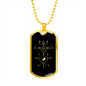Sacred Geometry Alchemy Symbols Necklace Stainless Steel or 18k Gold Dog Tag-Express Your Love Gifts