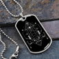 Sacred Geometry Ancient Design Triangle Necklace Stainless Steel or 18k Gold Dog Tag-Express Your Love Gifts