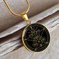 Sacred Geometry Ancient Designs in Circle Circle Necklace Stainless Steel or 18k Gold 18-22"-Express Your Love Gifts