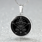 Sacred Geometry Ancient Designs in Circle Circle Necklace Stainless Steel or 18k Gold 18-22"-Express Your Love Gifts