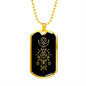 Sacred Geometry Ancient Drawings Necklace Stainless Steel or 18k Gold Dog Tag-Express Your Love Gifts