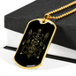 Sacred Geometry Ancient Shapes Necklace Stainless Steel or 18k Gold Dog Tag-Express Your Love Gifts