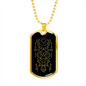 Sacred Geometry Ancient Sun Design Necklace Stainless Steel or 18k Gold Dog Tag-Express Your Love Gifts