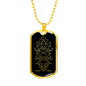Sacred Geometry Ancient Woman Design Necklace Stainless Steel or 18k Gold Dog Tag-Express Your Love Gifts