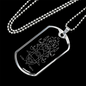 Sacred Geometry Ancient Woman Design Necklace Stainless Steel or 18k Gold Dog Tag-Express Your Love Gifts