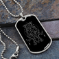 Sacred Geometry Bee Like Design Necklace Stainless Steel or 18k Gold Dog Tag-Express Your Love Gifts