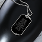 Sacred Geometry Bee Like Design Necklace Stainless Steel or 18k Gold Dog Tag-Express Your Love Gifts