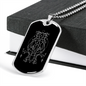 Sacred Geometry Bee Like Design Necklace Stainless Steel or 18k Gold Dog Tag-Express Your Love Gifts