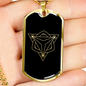 Sacred Geometry Boomerang Necklace Stainless Steel or 18k Gold Dog Tag-Express Your Love Gifts