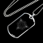 Sacred Geometry Boomerang Necklace Stainless Steel or 18k Gold Dog Tag-Express Your Love Gifts