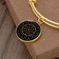 Sacred Geometry Circle Dots Bracelet Stainless Steel or 18k Gold Circle Bangle-Express Your Love Gifts