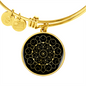 Sacred Geometry Circle Dots Bracelet Stainless Steel or 18k Gold Circle Bangle-Express Your Love Gifts