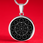 Sacred Geometry Circle Dots Circle Necklace Stainless Steel or 18k Gold 18-22"-Express Your Love Gifts
