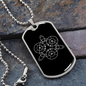 Sacred Geometry Circles Triangle Necklace Stainless Steel or 18k Gold Dog Tag-Express Your Love Gifts