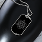 Sacred Geometry Circles Triangle Necklace Stainless Steel or 18k Gold Dog Tag-Express Your Love Gifts