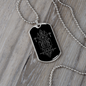 Sacred Geometry Egyptian Sketching Necklace Stainless Steel or 18k Gold Dog Tag-Express Your Love Gifts