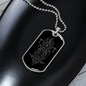Sacred Geometry Egyptian Sketching Necklace Stainless Steel or 18k Gold Dog Tag-Express Your Love Gifts