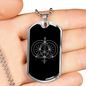 Sacred Geometry Equilateral Triangle Necklace Stainless Steel or 18k Gold Dog Tag-Express Your Love Gifts