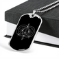 Sacred Geometry Equilateral Triangle Necklace Stainless Steel or 18k Gold Dog Tag-Express Your Love Gifts