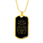 Sacred Geometry Flipped Triangle Necklace Stainless Steel or 18k Gold Dog Tag-Express Your Love Gifts