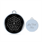 Sacred Geometry Flower Inside Polygon Bracelet Stainless Steel or 18k Gold Circle Bangle-Express Your Love Gifts