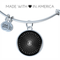Sacred Geometry Flower of Life Bracelet Stainless Steel or 18k Gold Circle Bangle-Express Your Love Gifts