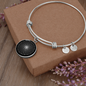 Sacred Geometry Flower of Life Bracelet Stainless Steel or 18k Gold Circle Bangle-Express Your Love Gifts