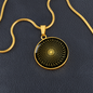 Sacred Geometry Flower of Life Circle Necklace Stainless Steel or 18k Gold 18-22"-Express Your Love Gifts