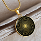 Sacred Geometry Flower of Life Circle Necklace Stainless Steel or 18k Gold 18-22"-Express Your Love Gifts