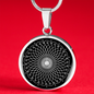 Sacred Geometry Flower of Life Circle Necklace Stainless Steel or 18k Gold 18-22"-Express Your Love Gifts