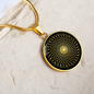 Sacred Geometry Flower of Life Circle Necklace Stainless Steel or 18k Gold 18-22"-Express Your Love Gifts