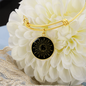 Sacred Geometry Half Moon Bracelet Stainless Steel or 18k Gold Circle Bangle-Express Your Love Gifts