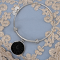 Sacred Geometry Half Moon Star Bracelet Stainless Steel or 18k Gold Circle Bangle-Express Your Love Gifts