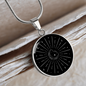 Sacred Geometry Half Moon Star Circle Necklace Stainless Steel or 18k Gold 18-22"-Express Your Love Gifts