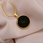 Sacred Geometry Half Moon Star Circle Necklace Stainless Steel or 18k Gold 18-22"-Express Your Love Gifts