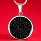 Sacred Geometry Half Moon Star Circle Necklace Stainless Steel or 18k Gold 18-22"-Express Your Love Gifts