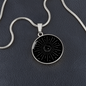 Sacred Geometry Half Moon Star Circle Necklace Stainless Steel or 18k Gold 18-22"-Express Your Love Gifts