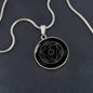 Sacred Geometry Hexagon Triangle in Circle Circle Necklace Stainless Steel or 18k Gold 18-22"-Express Your Love Gifts