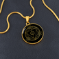 Sacred Geometry Hexagon Triangle in Circle Circle Necklace Stainless Steel or 18k Gold 18-22"-Express Your Love Gifts